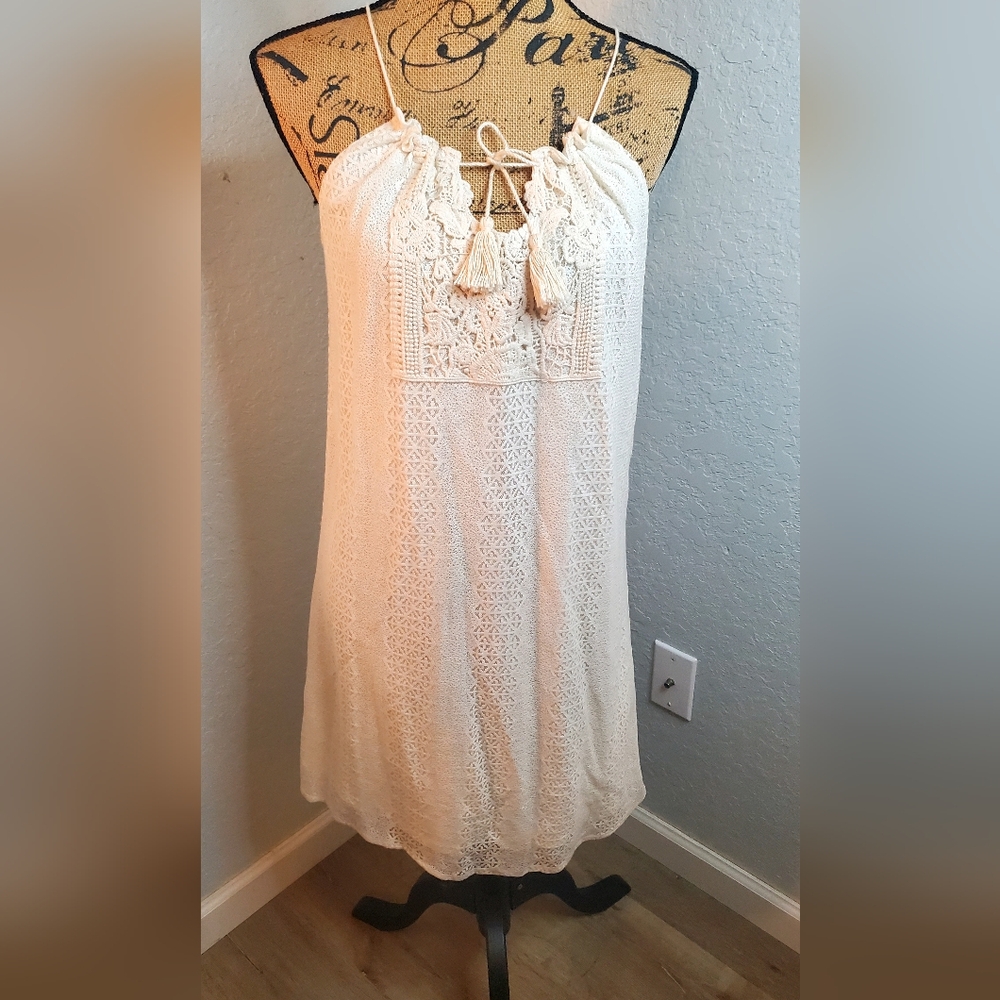 Collective Concepts Ivory Lace Midi Dress